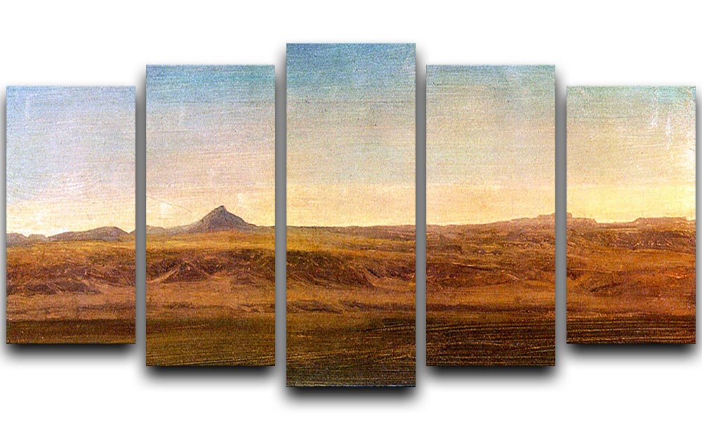 At the Level by Bierstadt 5 Split Panel Canvas - Canvas Art Rocks - 1