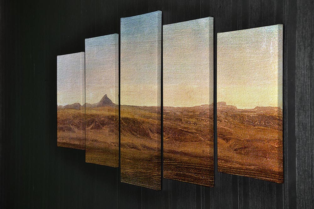 At the Level by Bierstadt 5 Split Panel Canvas - Canvas Art Rocks - 2