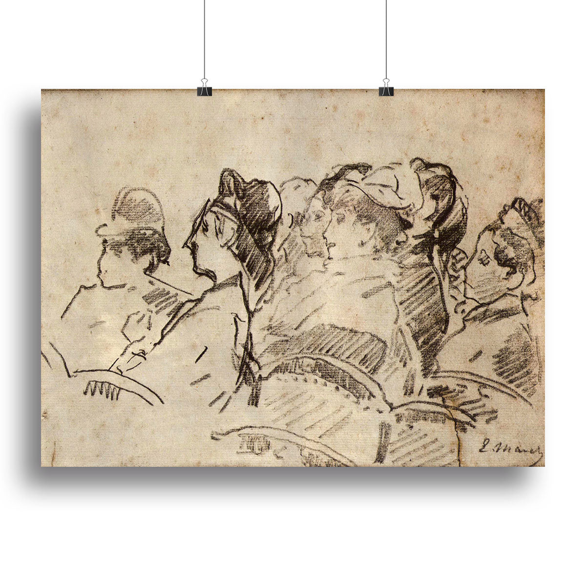 At the Theater by Manet Canvas Print or Poster - Canvas Art Rocks - 2