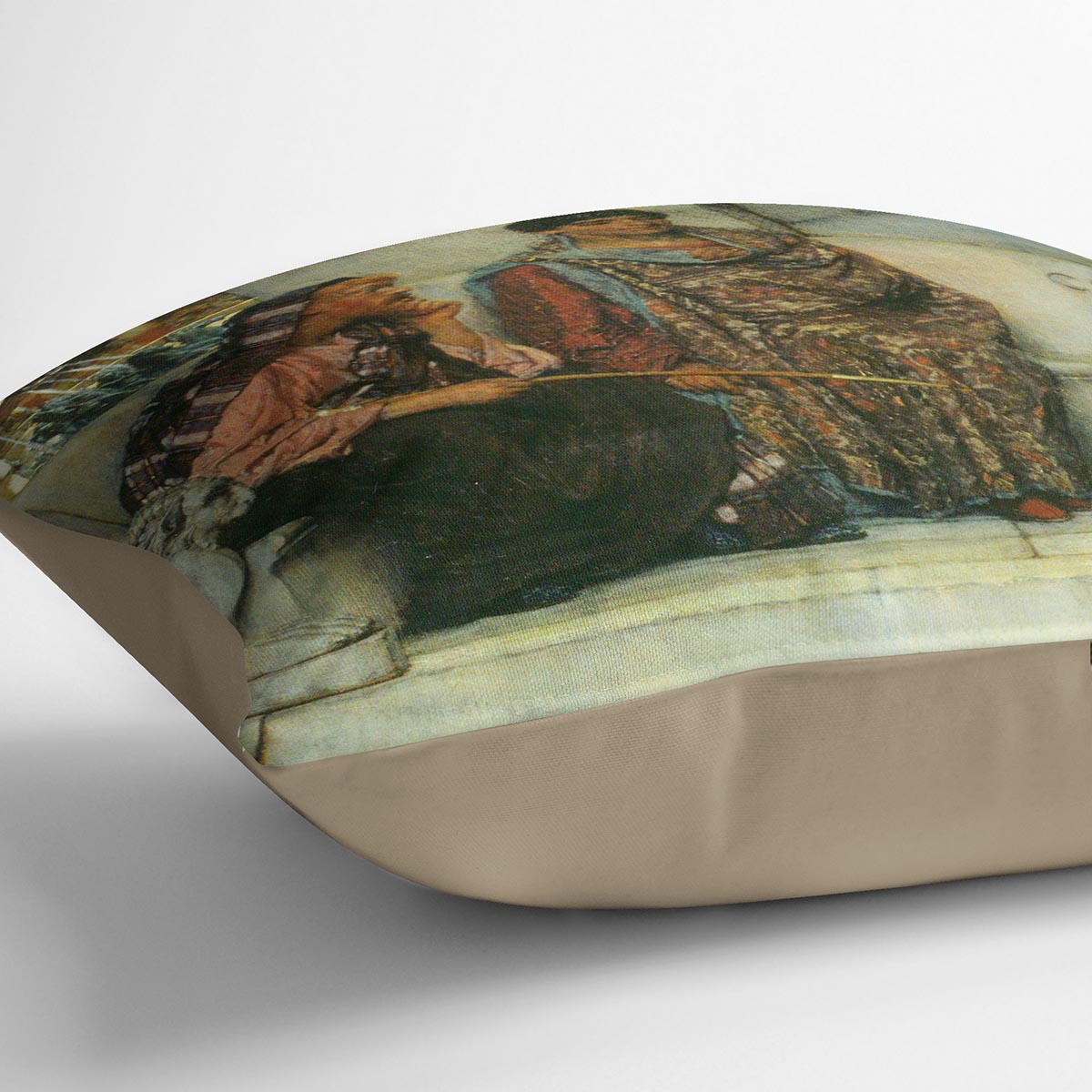 At the time of Constantine by Alma Tadema Cushion - Canvas Art Rocks - 2