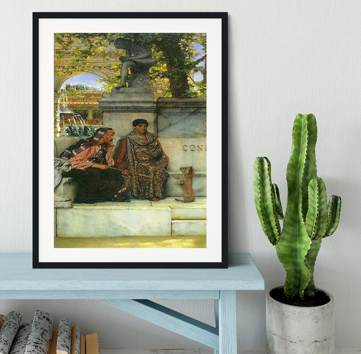 At the time of Constantine by Alma Tadema Framed Print - Canvas Art Rocks - 1
