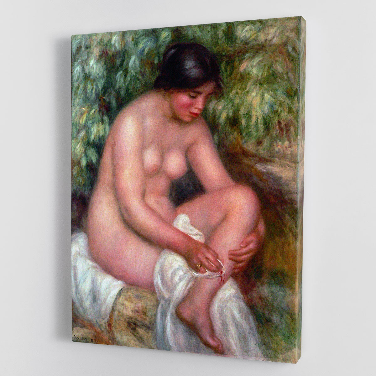 August Renoir Bathing by Renoir Canvas Print or Poster - Canvas Art Rocks - 1