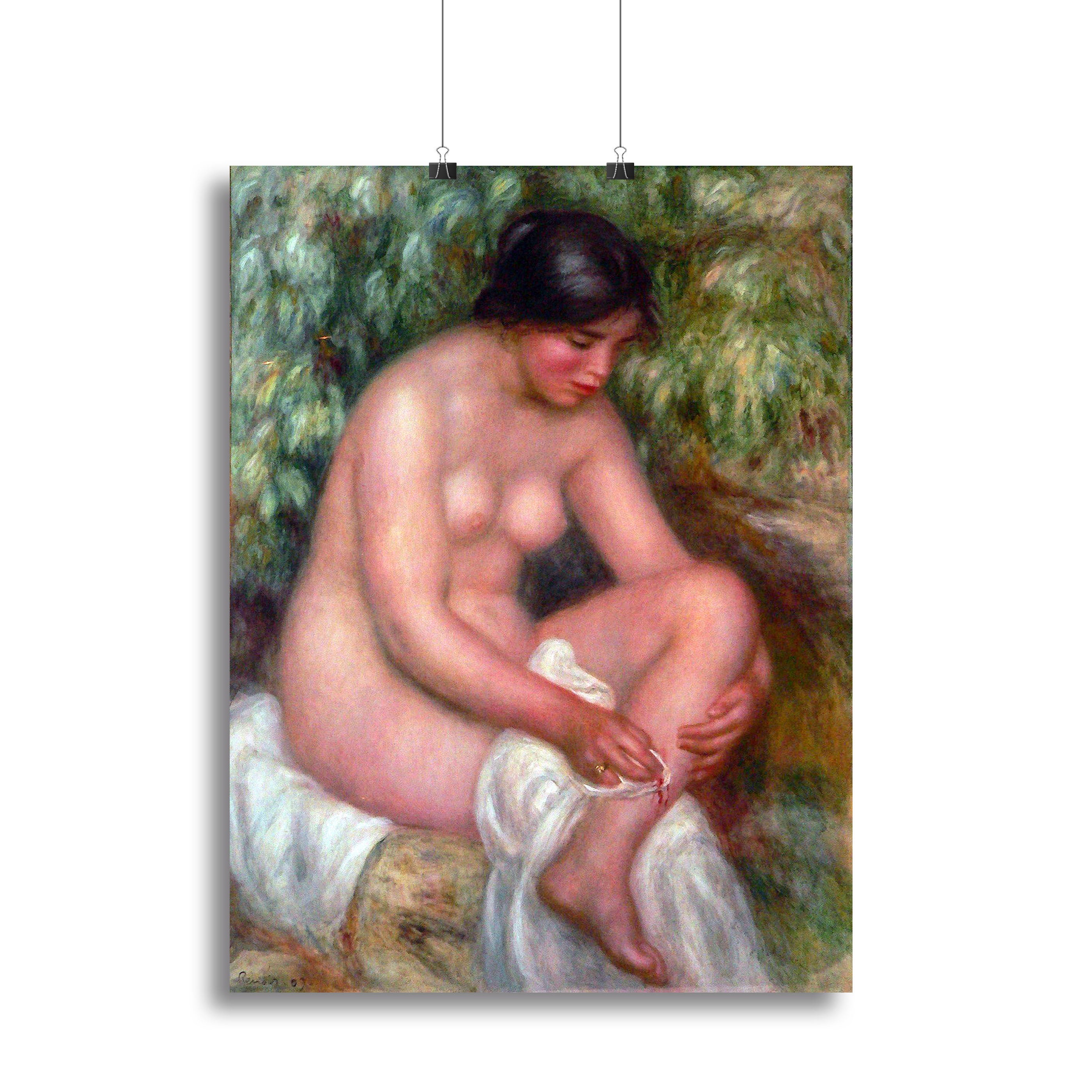 August Renoir Bathing by Renoir Canvas Print or Poster - Canvas Art Rocks - 2