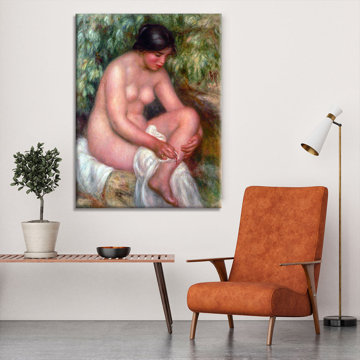 August Renoir Bathing by Renoir Canvas Print or Poster - Canvas Art Rocks - 6