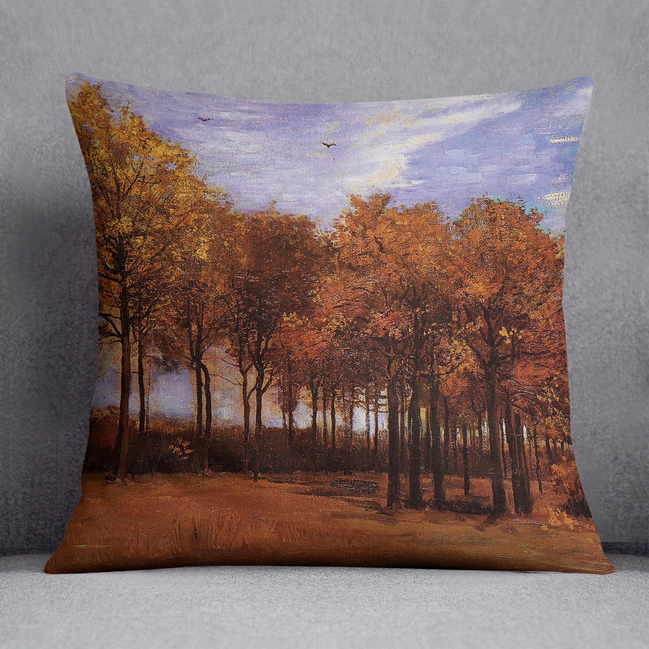 Autumn Landscape by Van Gogh Cushion
