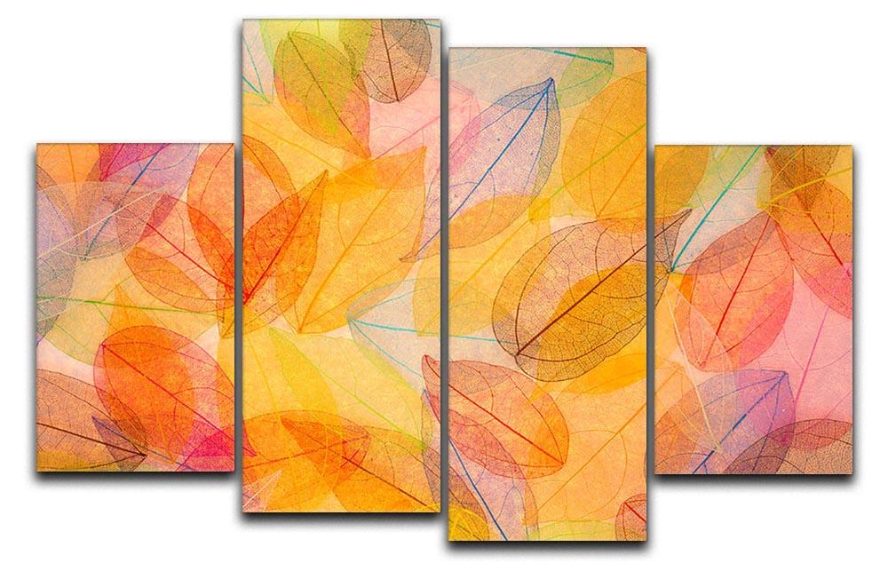 Autumn background 4 Split Panel Canvas  - Canvas Art Rocks - 1