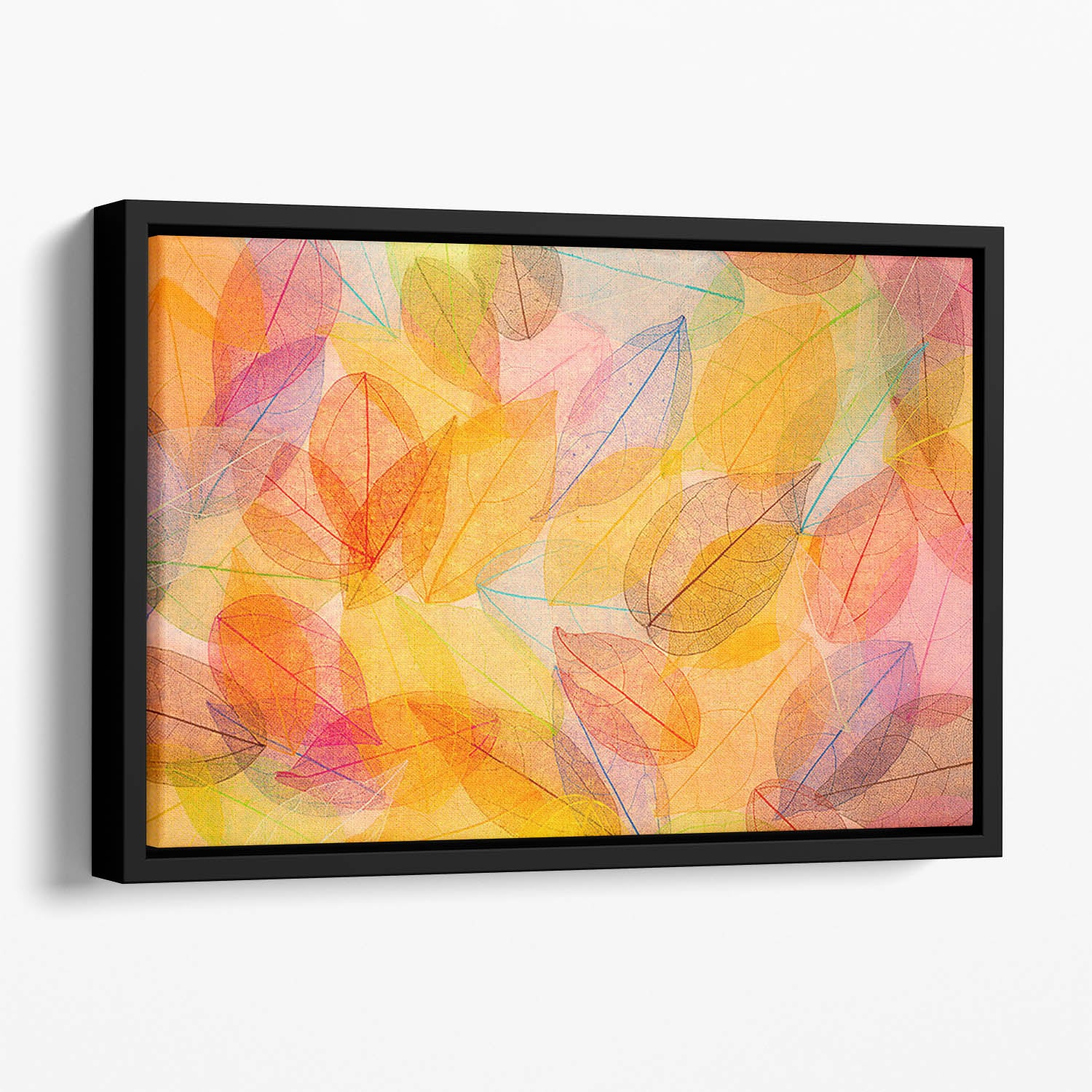 Autumn background Floating Framed Canvas