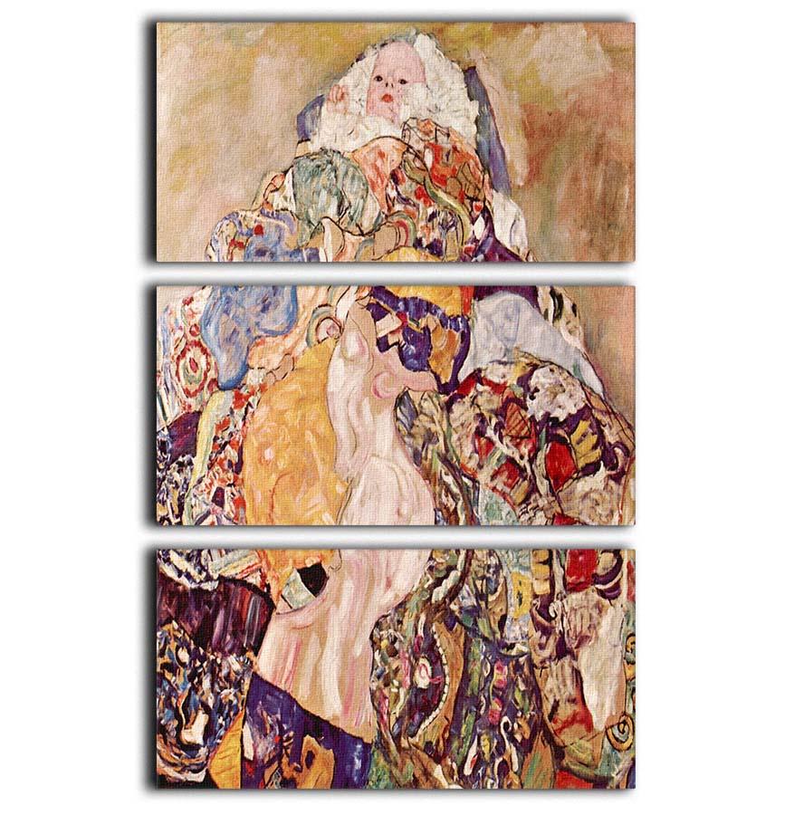 Baby by Klimt 3 Split Panel Canvas Print - Canvas Art Rocks - 1