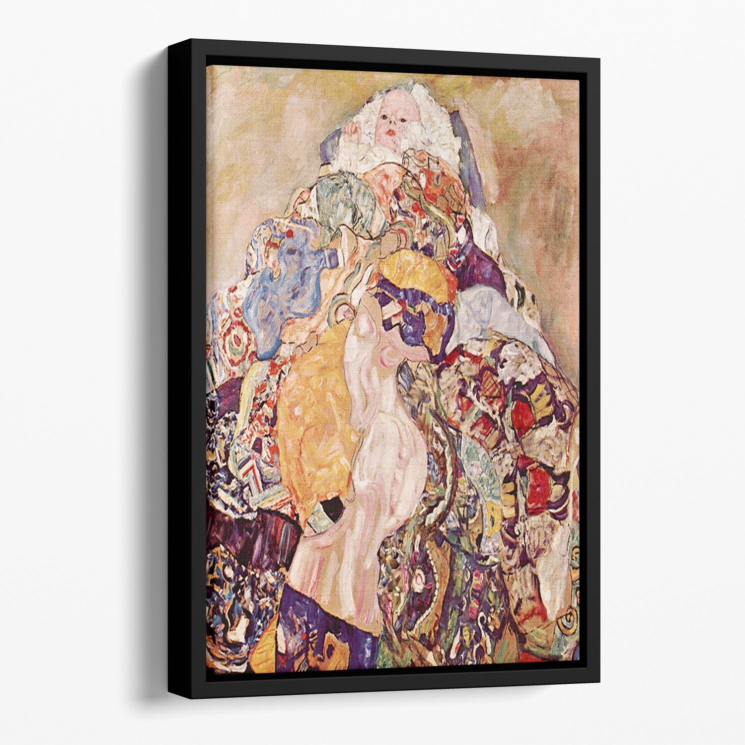 Baby by Klimt Floating Framed Canvas