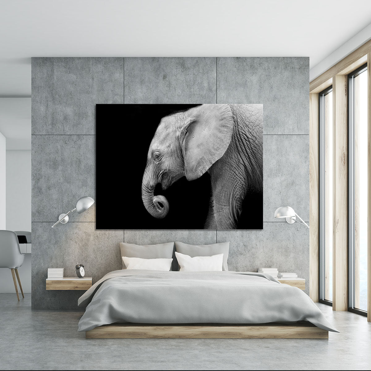 Baby elephant Canvas Print or Poster - Canvas Art Rocks - 5