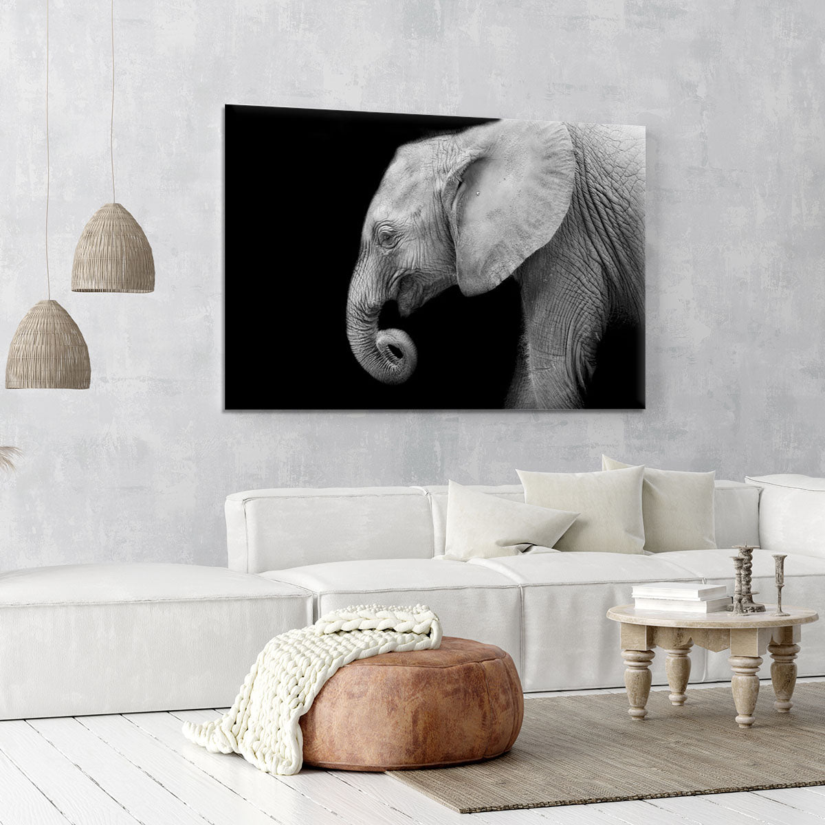 Baby elephant Canvas Print or Poster - Canvas Art Rocks - 6