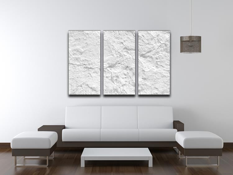 Background of white stone 3 Split Panel Canvas Print - Canvas Art Rocks - 3