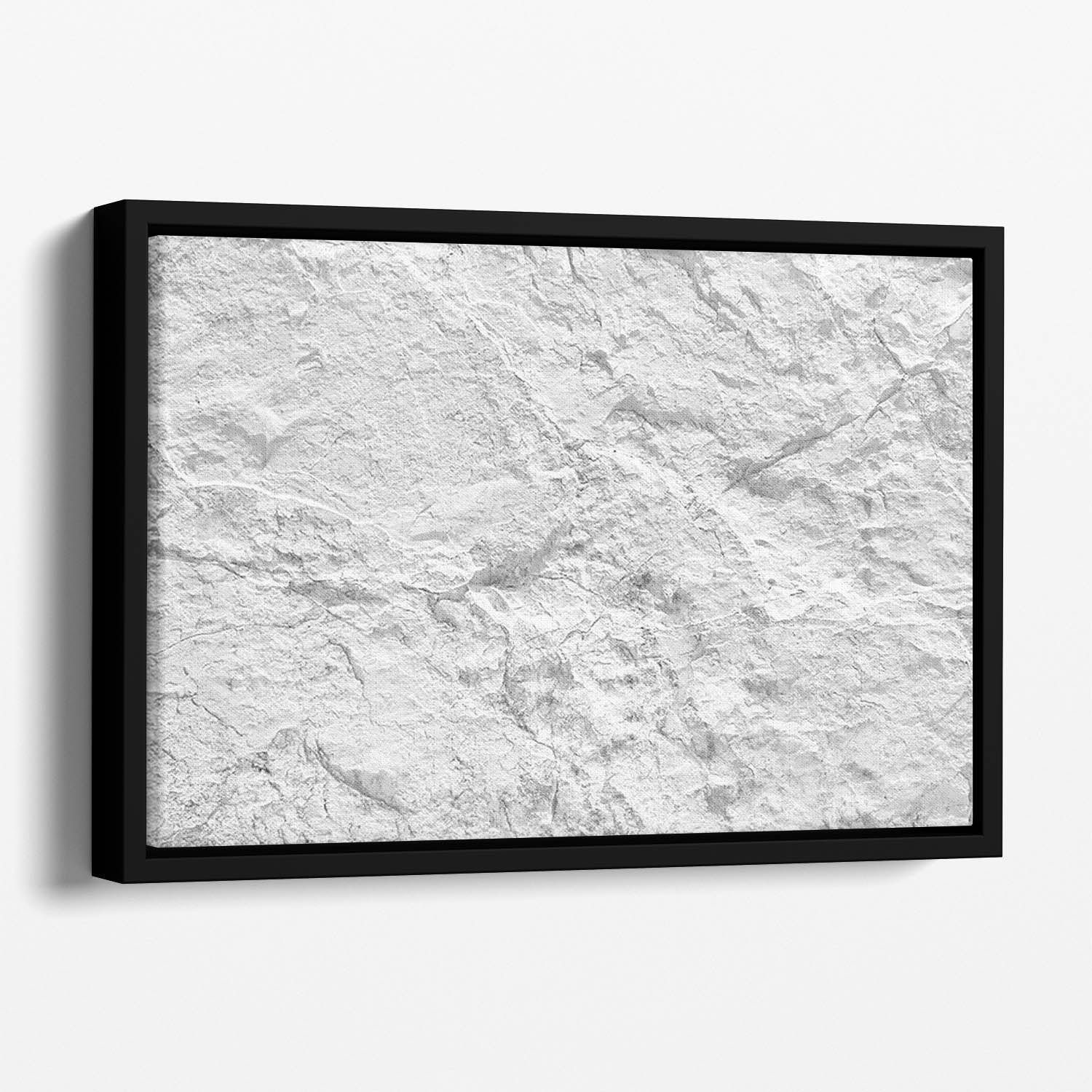 Background of white stone Floating Framed Canvas