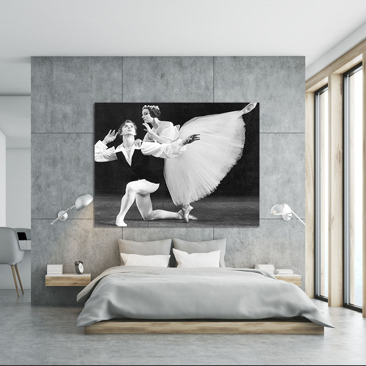Ballet dancers Rudolf Nureyev and Yvette Chauvire Canvas Print or Poster - Canvas Art Rocks - 5