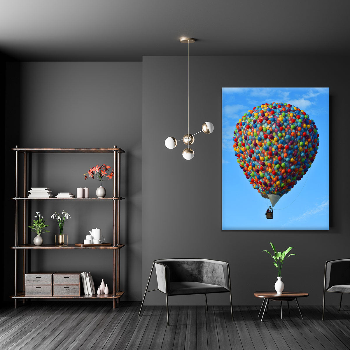 Balloon made of balloons Canvas Print or Poster - Canvas Art Rocks - 5
