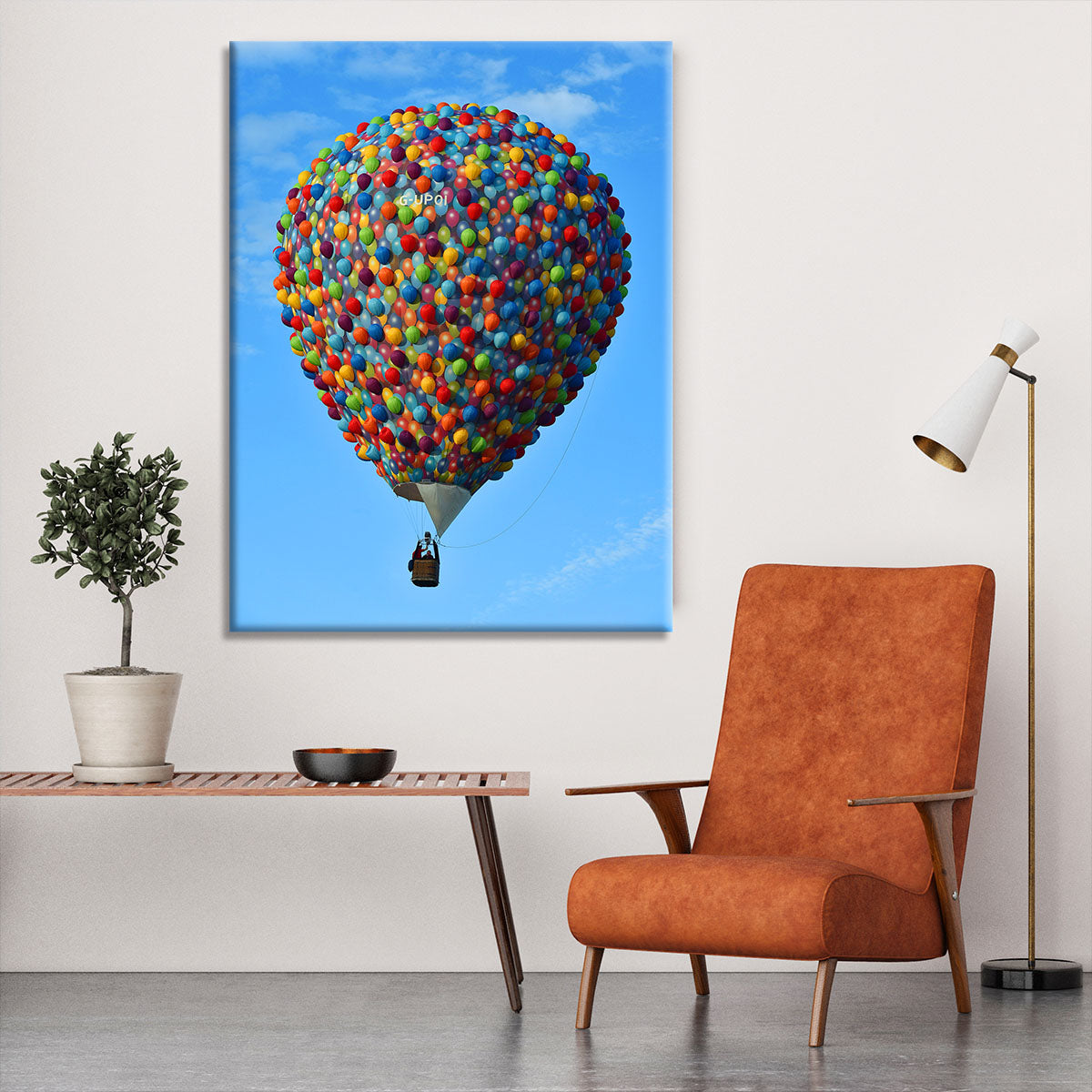 Balloon made of balloons Canvas Print or Poster - Canvas Art Rocks - 6