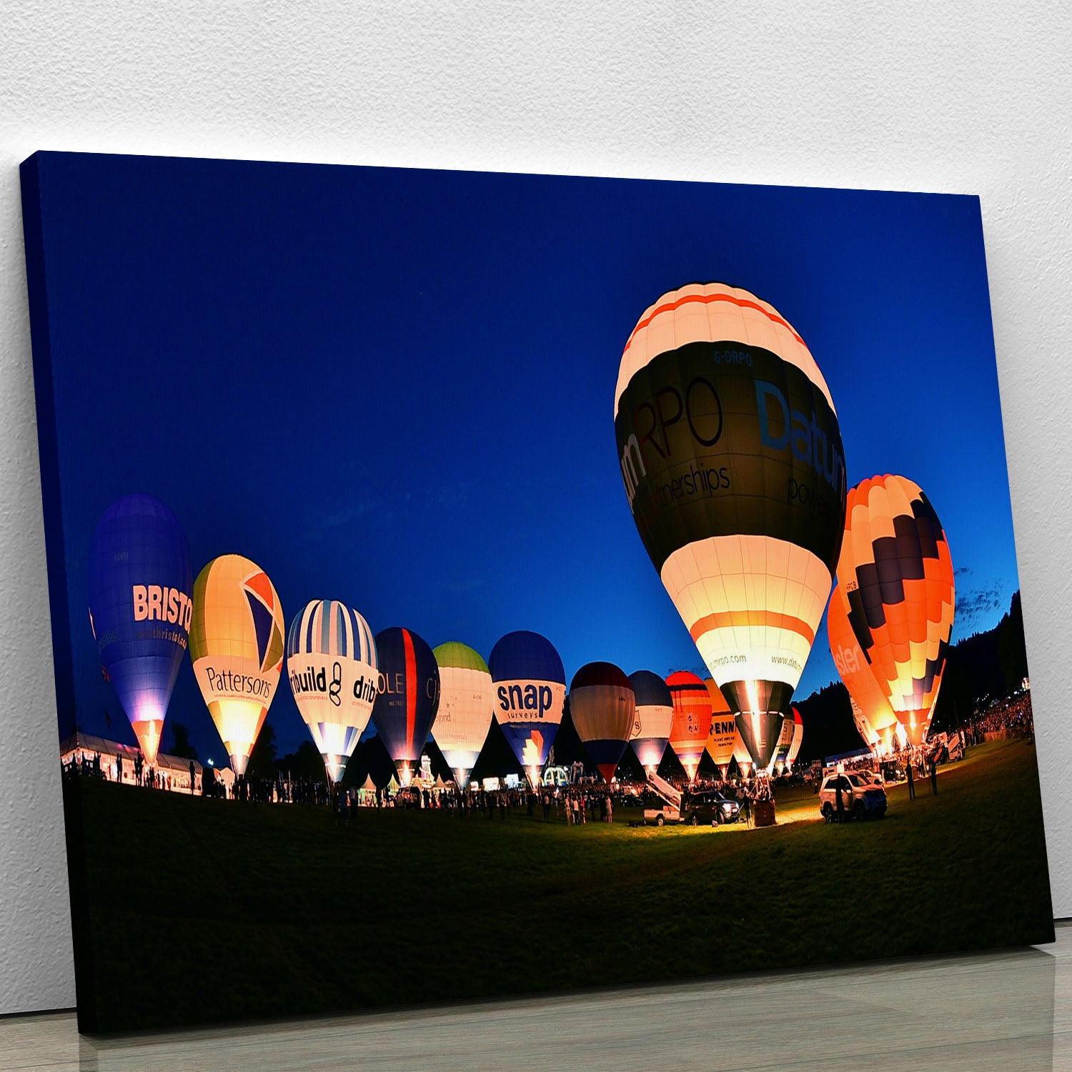 Balloons at night Canvas Print or Poster - Canvas Art Rocks - 1