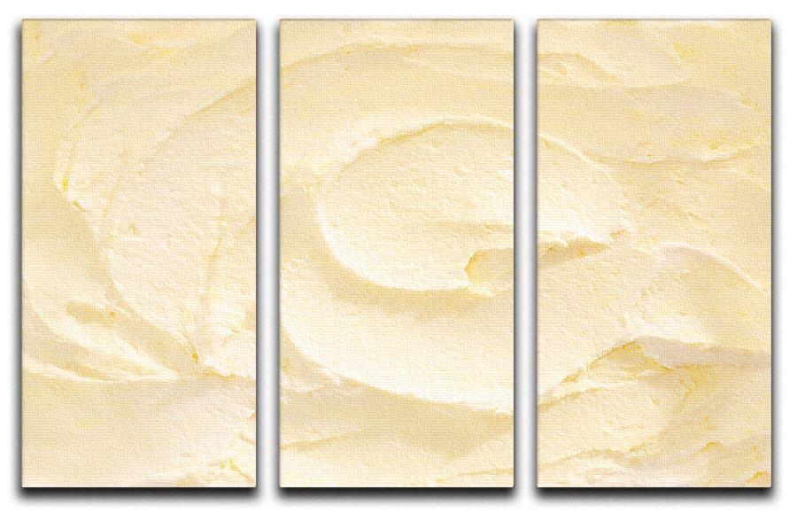 Banana Ice Cream 3 Split Panel Canvas Print - Canvas Art Rocks - 1