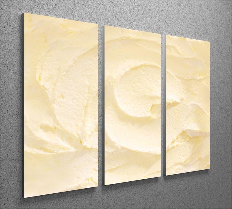 Banana Ice Cream 3 Split Panel Canvas Print - Canvas Art Rocks - 2