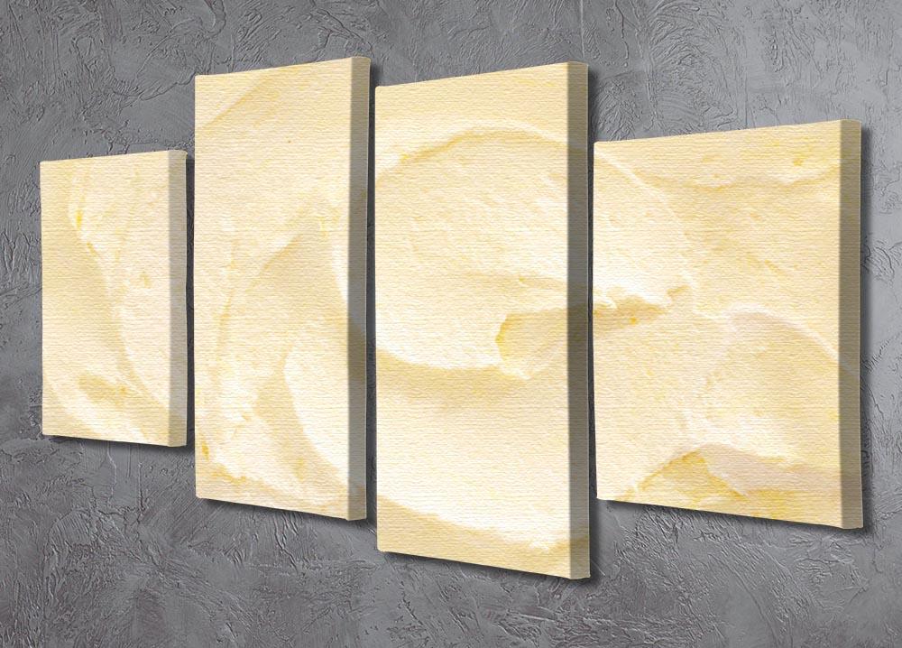 Banana Ice Cream 4 Split Panel Canvas  - Canvas Art Rocks - 2