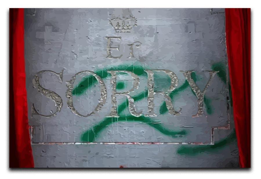 Banksy Apology Party For Palestinians 3 Split Panel Canvas Print