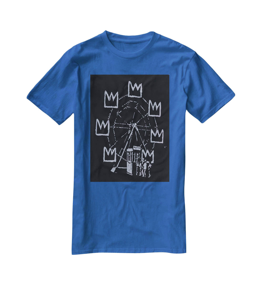 Banksy Basquiat Ferris Wheel T-Shirt - Canvas Art Rocks - 2