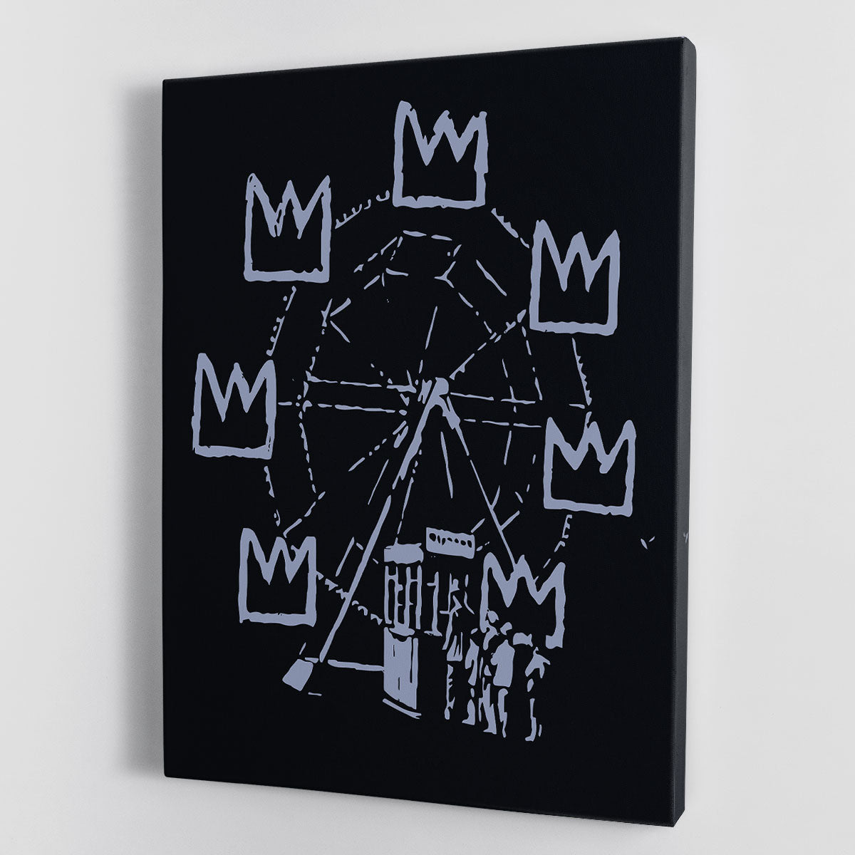 Banksy Basquiat Ferris Wheel Canvas Print or Poster - Canvas Art Rocks - 1