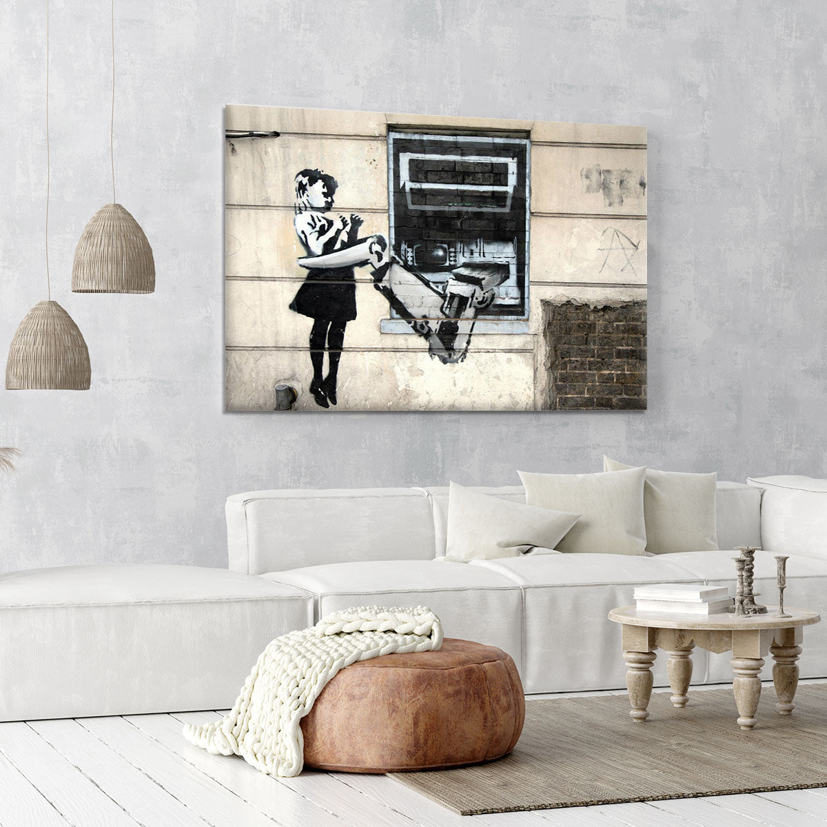 Banksy Cash Machine Girl Canvas Print or Poster - Canvas Art Rocks - 6