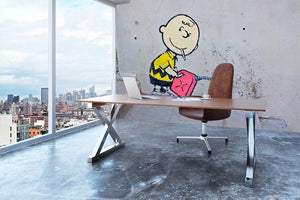 Banksy Charlie Brown - Naughty Boy Wall Mural Wallpaper - Canvas Art Rocks - 3