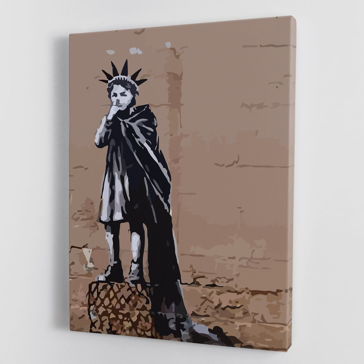 Banksy Empire State Kid Canvas Print or Poster - Canvas Art Rocks - 1