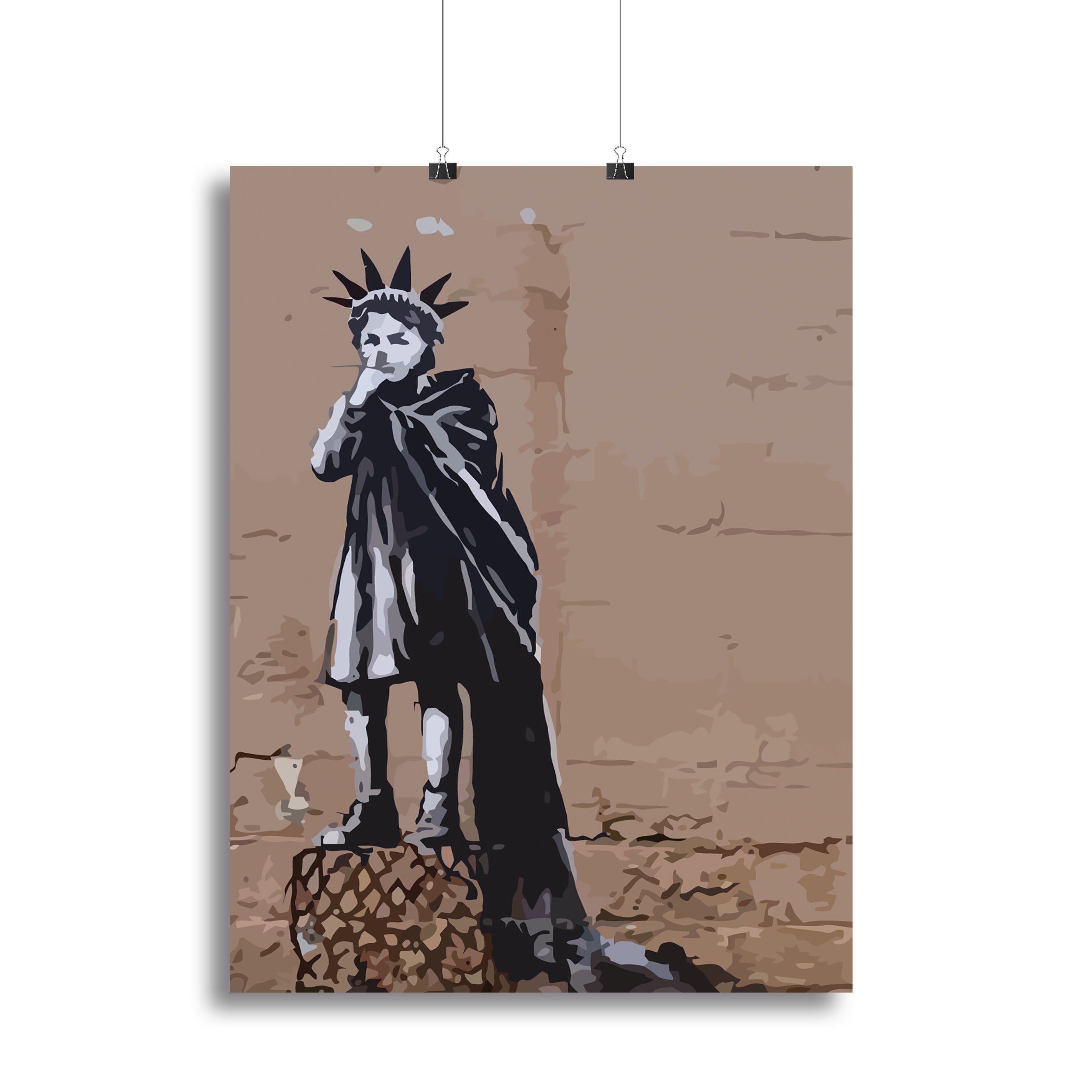 Banksy Empire State Kid Canvas Print or Poster - Canvas Art Rocks - 2