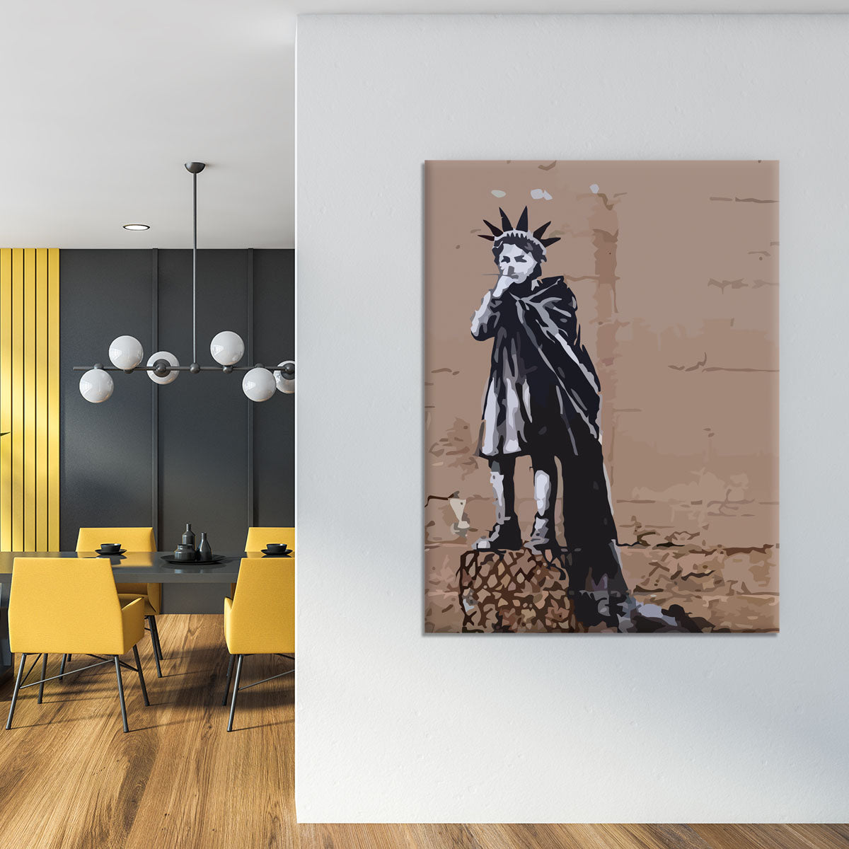 Banksy Empire State Kid Canvas Print or Poster - Canvas Art Rocks - 4