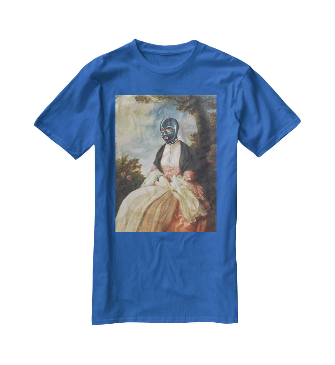 Banksy Gimp-Masked Woman T-Shirt - Canvas Art Rocks - 2