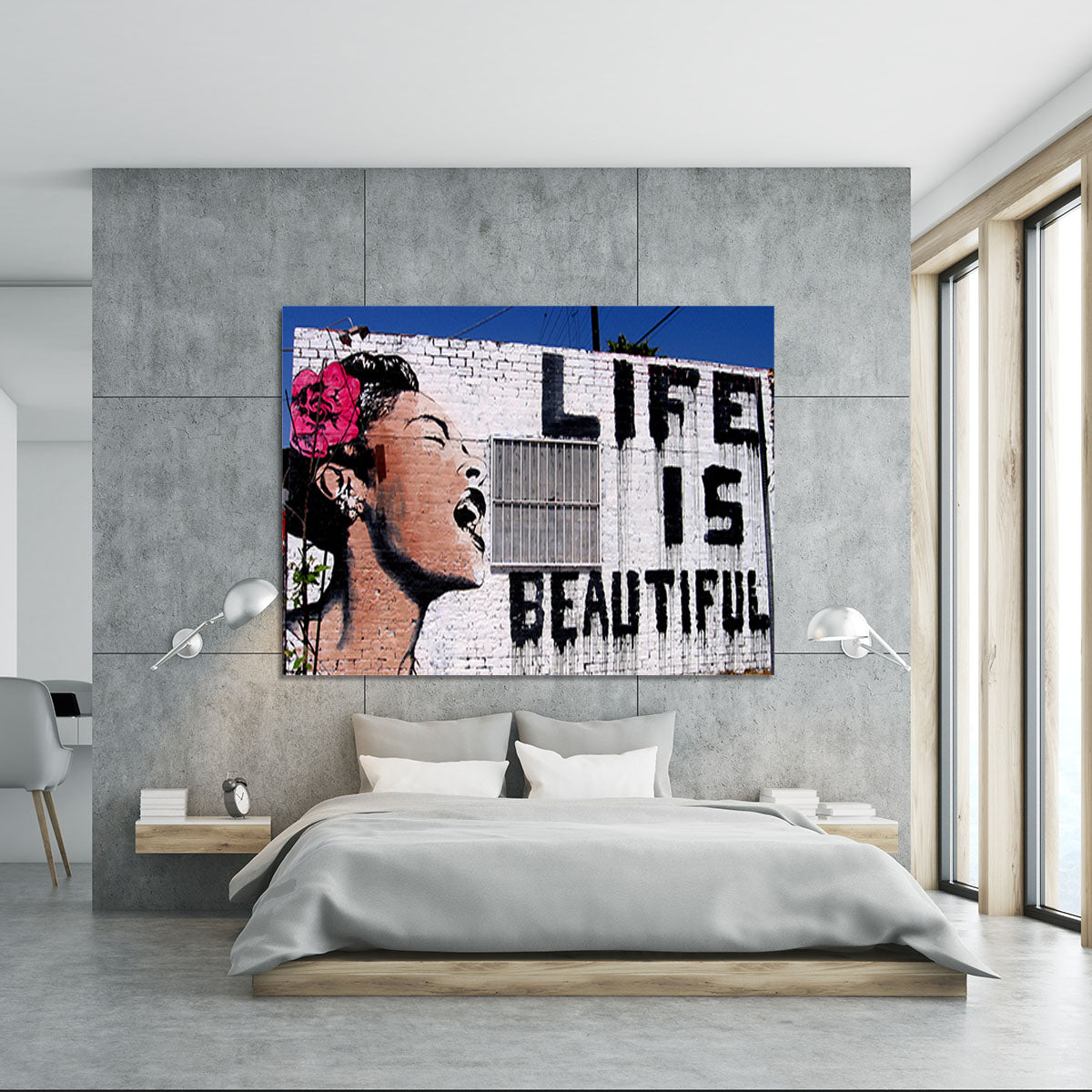 Banksy Life is Beautiful Canvas Print or Poster - Canvas Art Rocks - 5