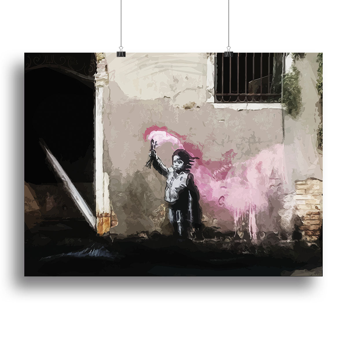 Banksy Migrant Child Venice Canvas Print or Poster - Canvas Art Rocks - 2