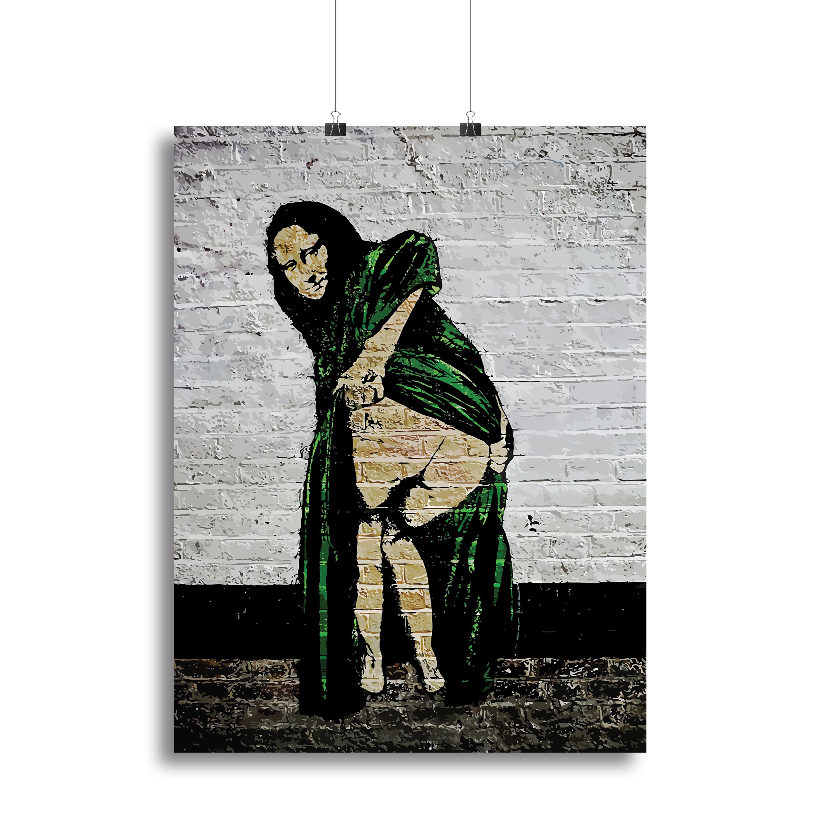 Banksy Mona Lisa Showing Her Backside Canvas Print or Poster - Canvas Art Rocks - 2