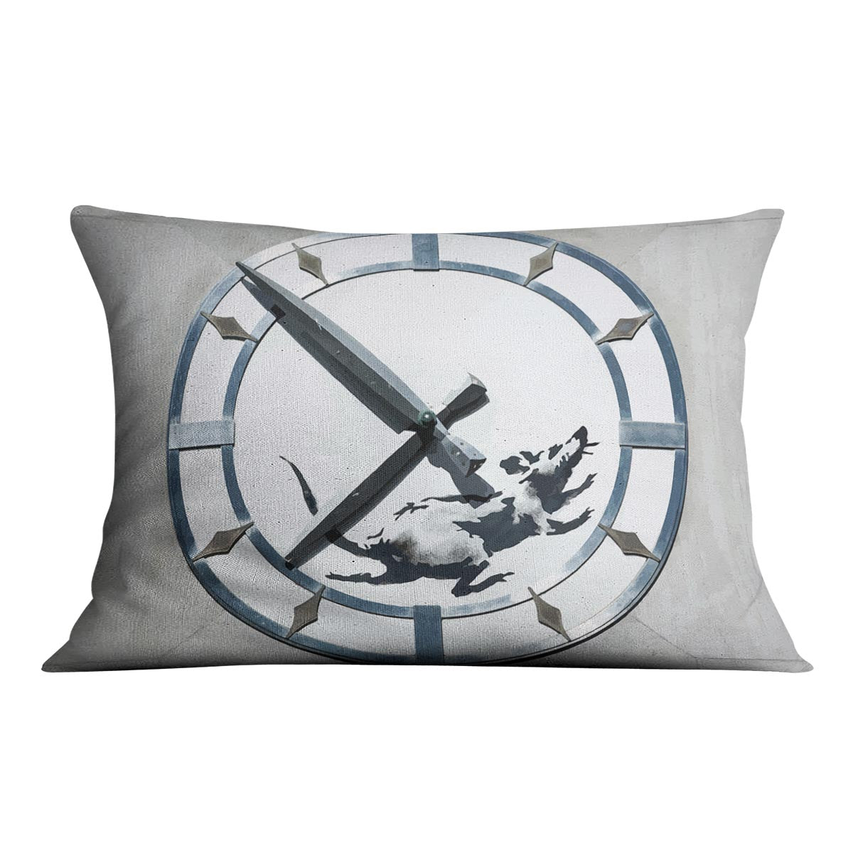 Banksy New York Clock Rat Cushion