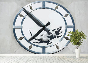 Banksy New York Clock Rat Wall Mural Wallpaper - Canvas Art Rocks - 4