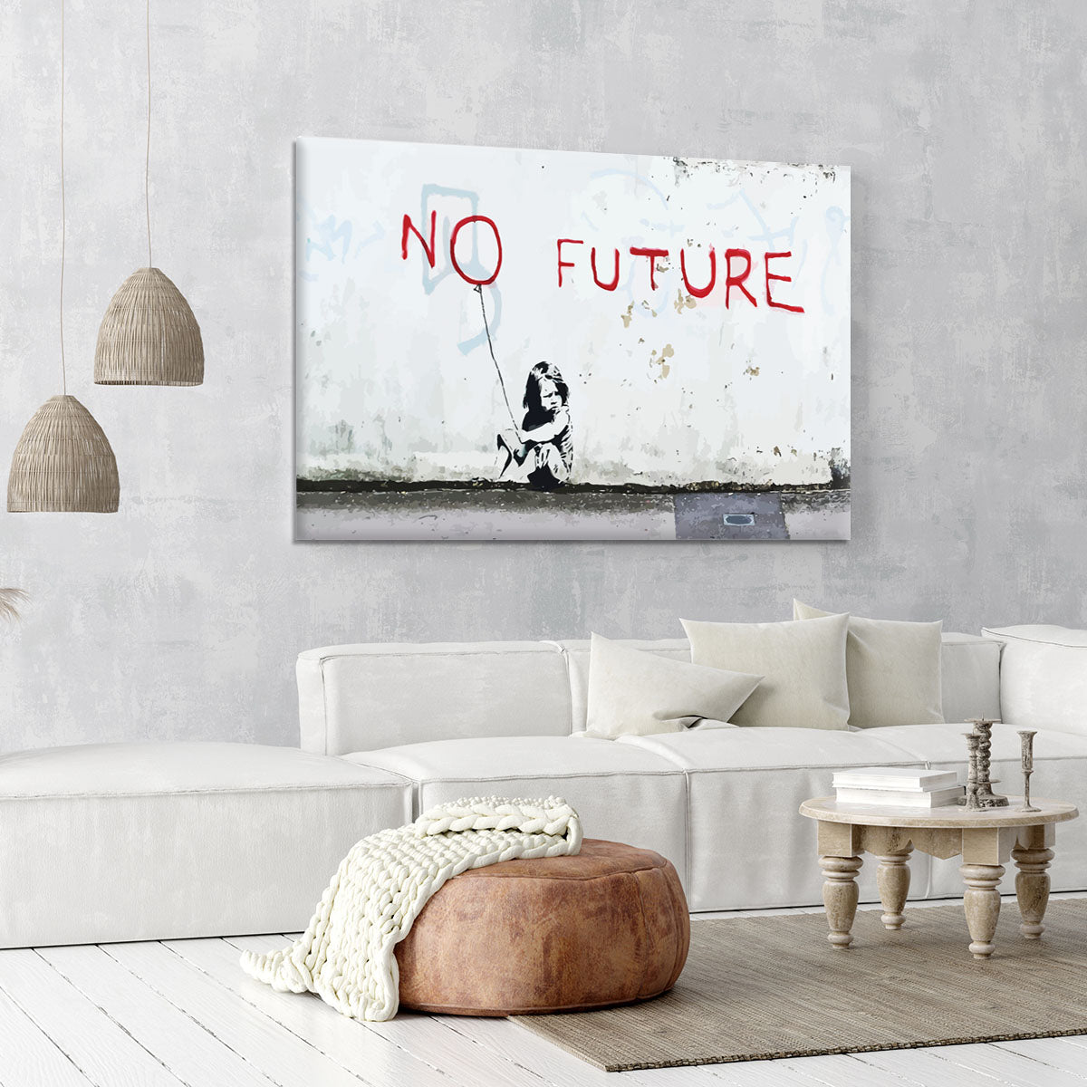 Banksy No Future Canvas Print or Poster - Canvas Art Rocks - 6