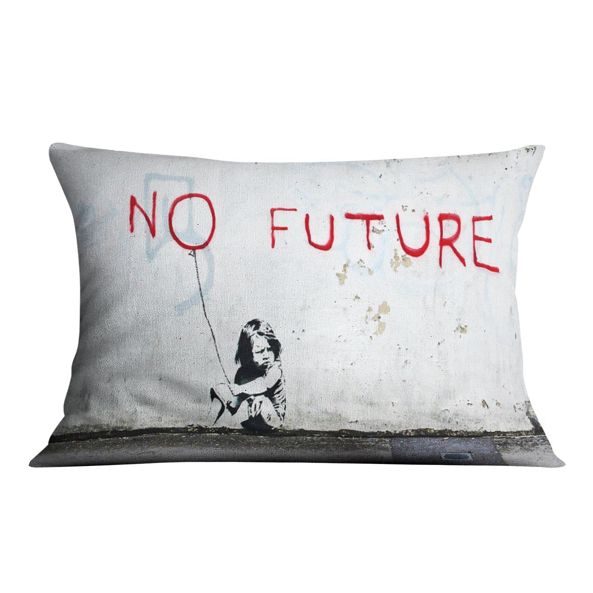 Banksy No Future Cushion
