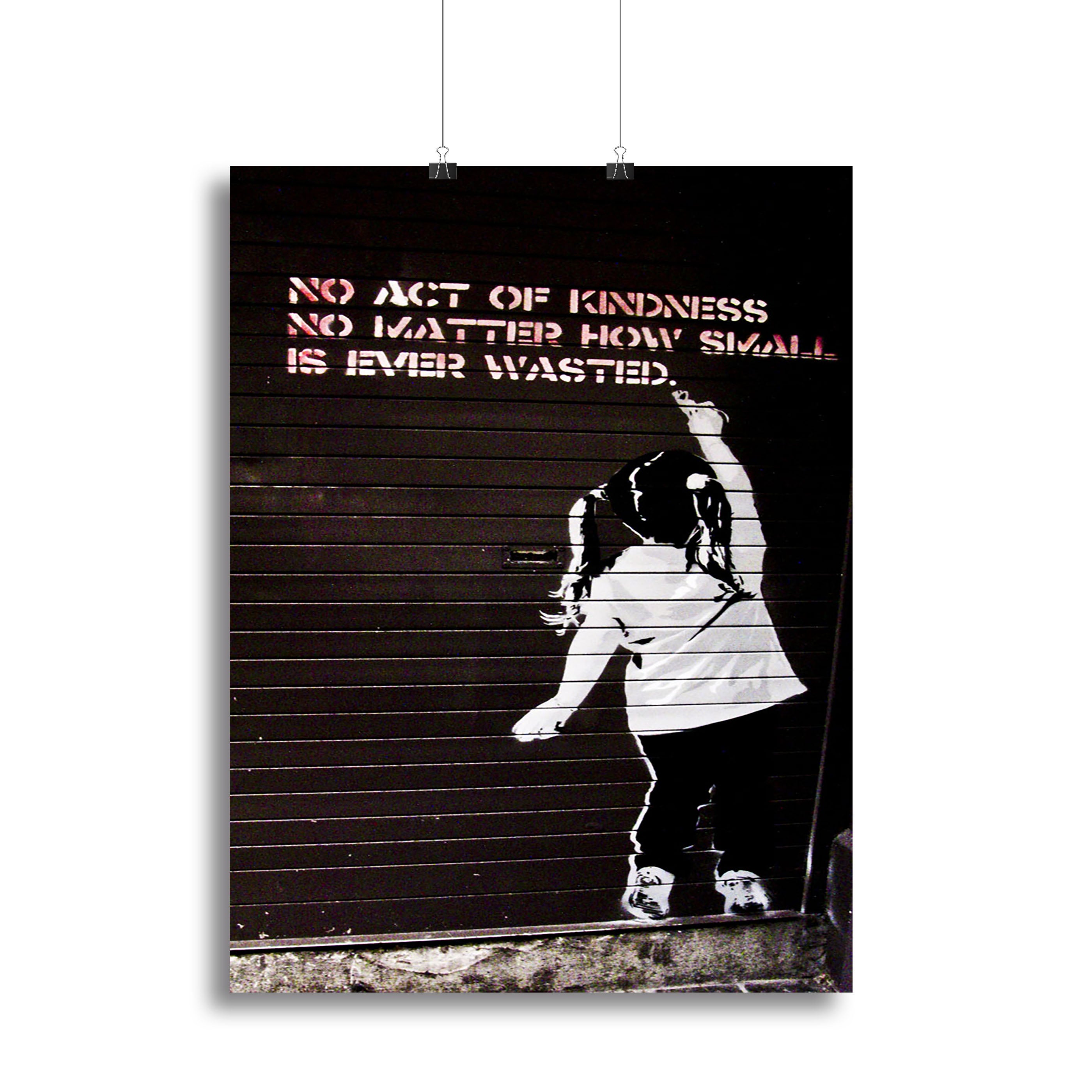Banksy No Kindness Canvas Print or Poster - Canvas Art Rocks - 2