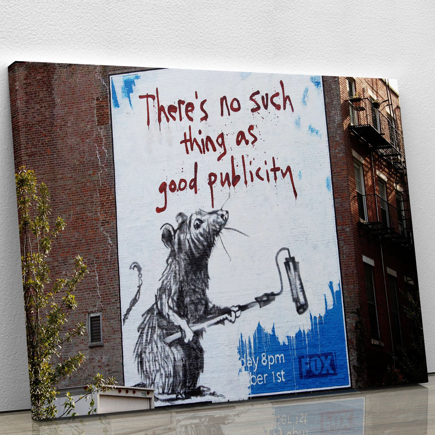 Banksy No Such Thing As Good Publicity Canvas Print or Poster - Canvas Art Rocks - 1