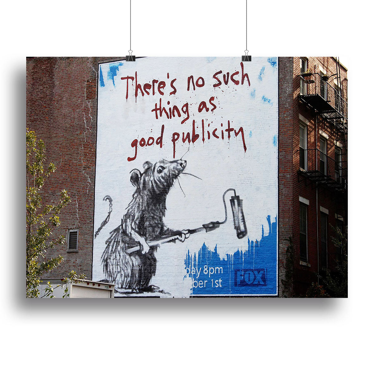 Banksy No Such Thing As Good Publicity Canvas Print or Poster - Canvas Art Rocks - 2