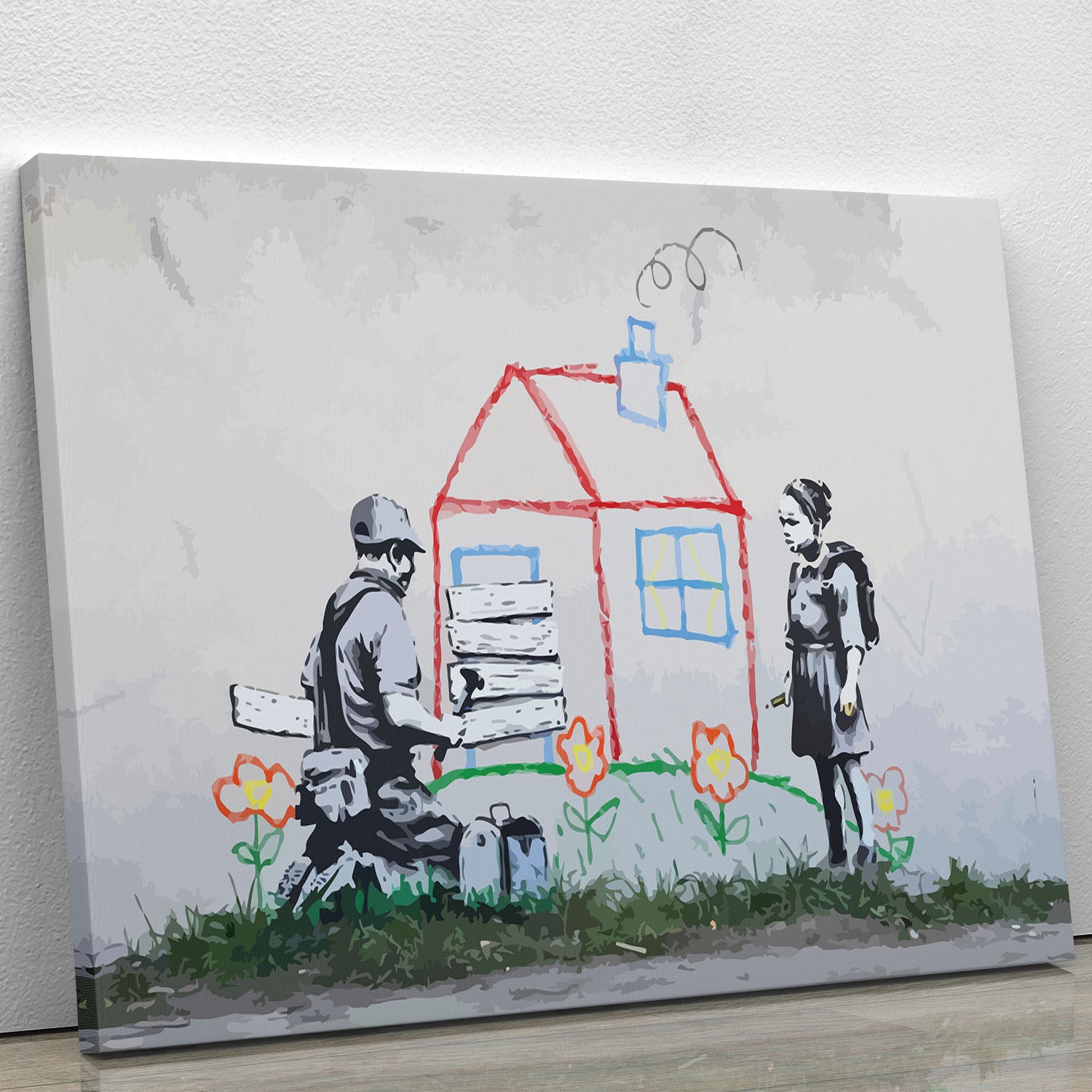 Banksy Play House Canvas Print or Poster - Canvas Art Rocks - 1