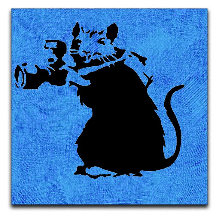 Banksy Rat With Camera Print - Canvas Art Rocks - 3