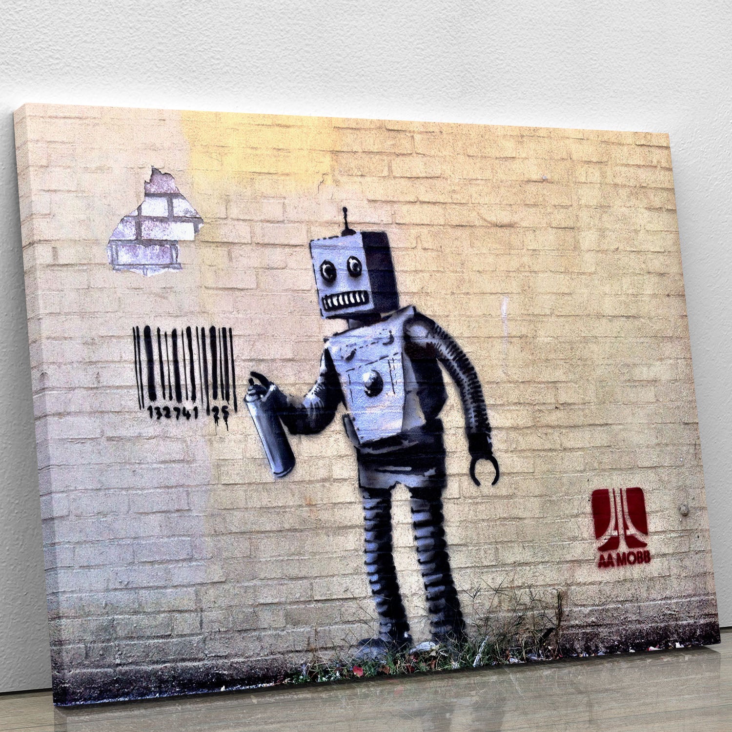 Banksy Robot Canvas Print or Poster - Canvas Art Rocks - 1