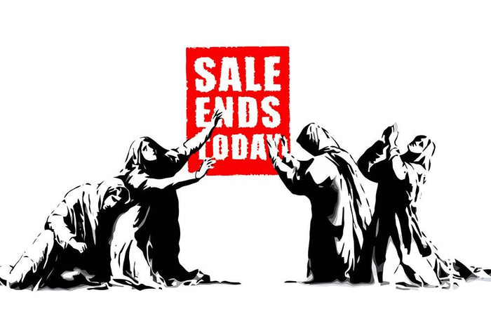 Banksy Sale Ends Today Wall Mural Wallpaper