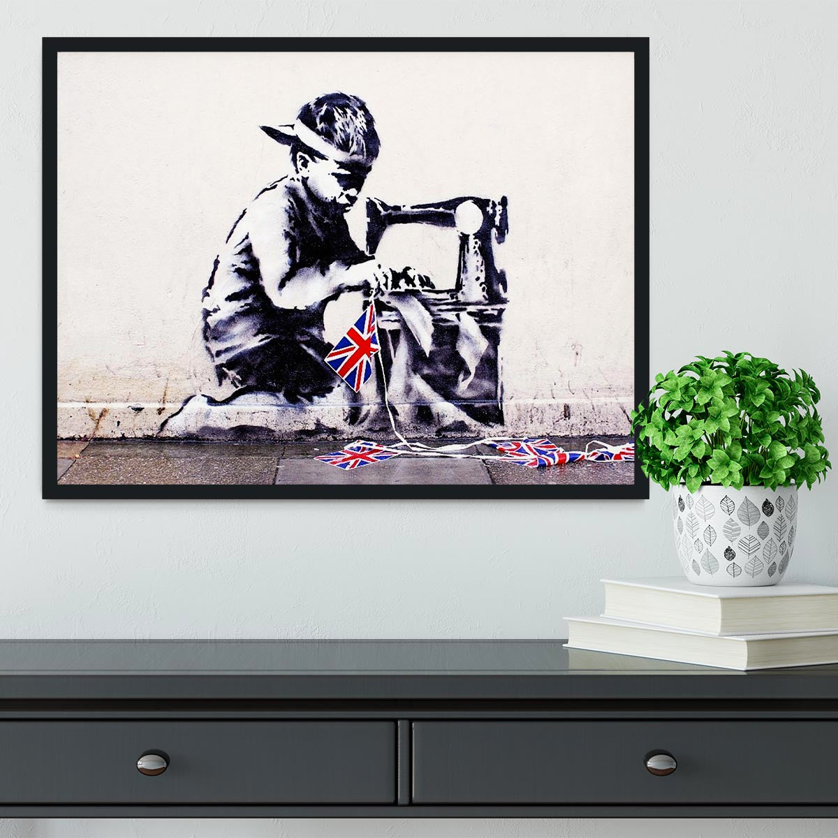 Banksy Slave Labour Framed Print - Canvas Art Rocks - 2