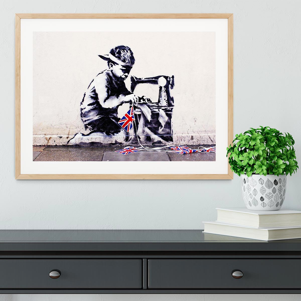 Banksy Slave Labour Framed Print - Canvas Art Rocks - 3