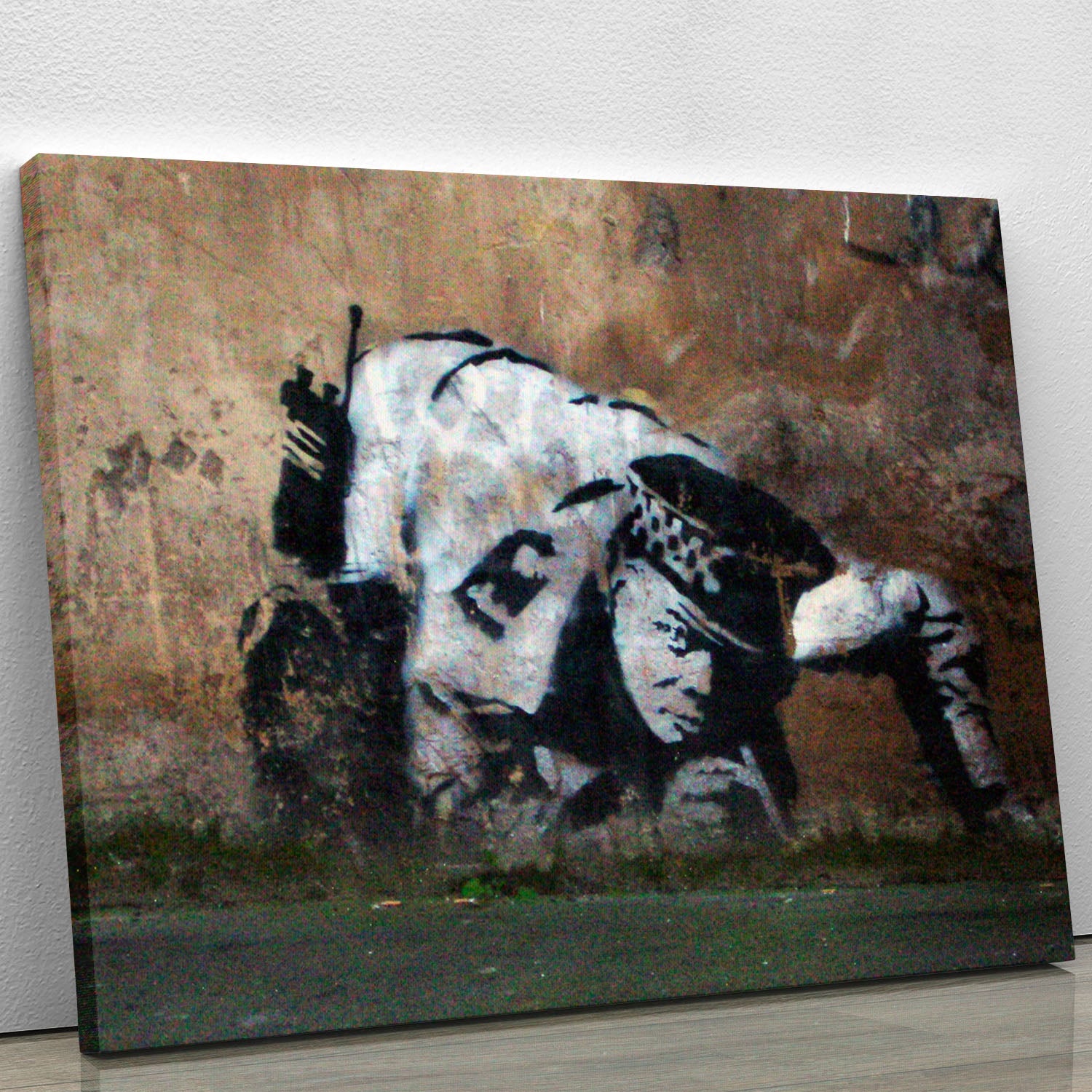 Banksy Snorting Policeman Canvas Print or Poster - Canvas Art Rocks - 1